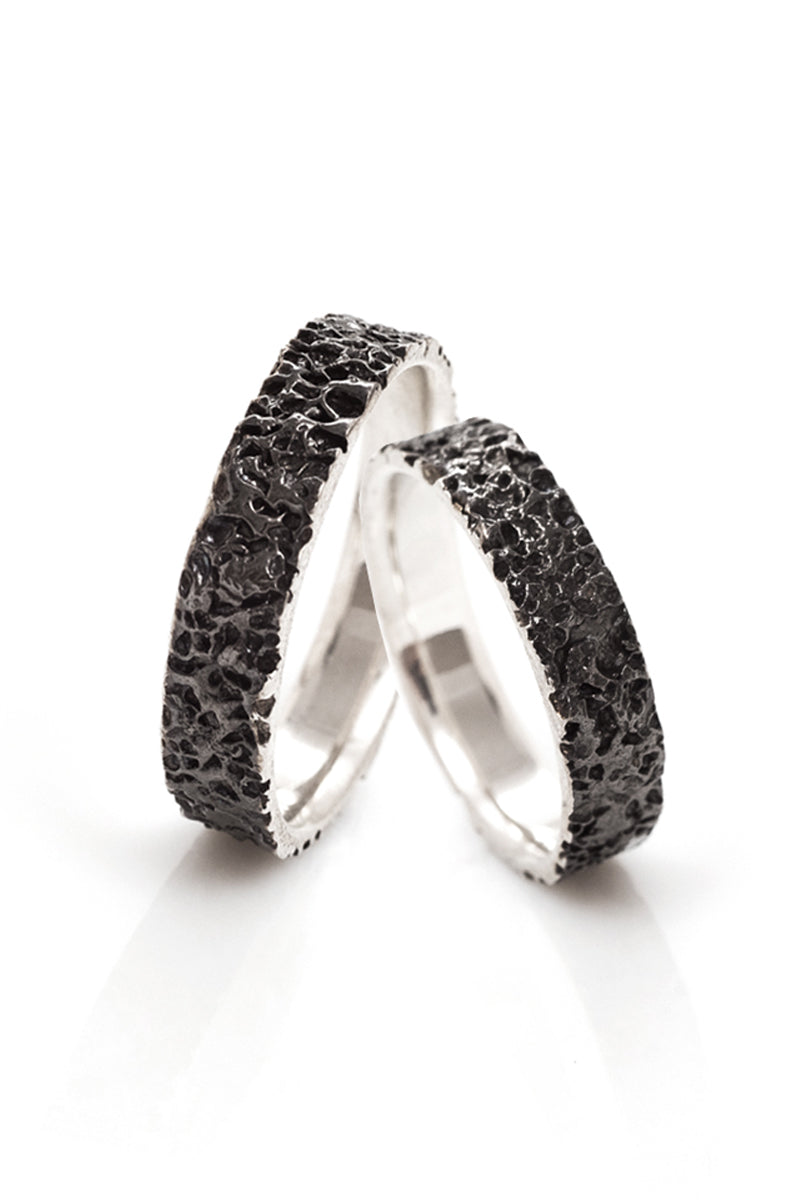 Verighete Aur Black Sand Print