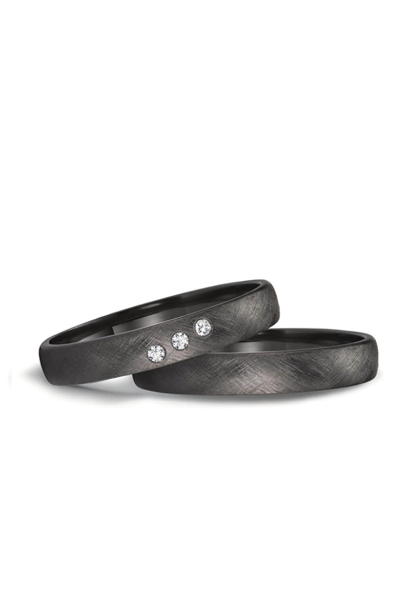 Truly Black wedding rings