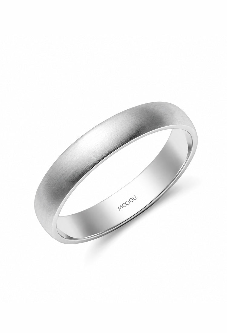 Verighete set din aur 14k One Sparkle cu diamant natural VS1, lucrate manual, colecția MOOGU – vedere față