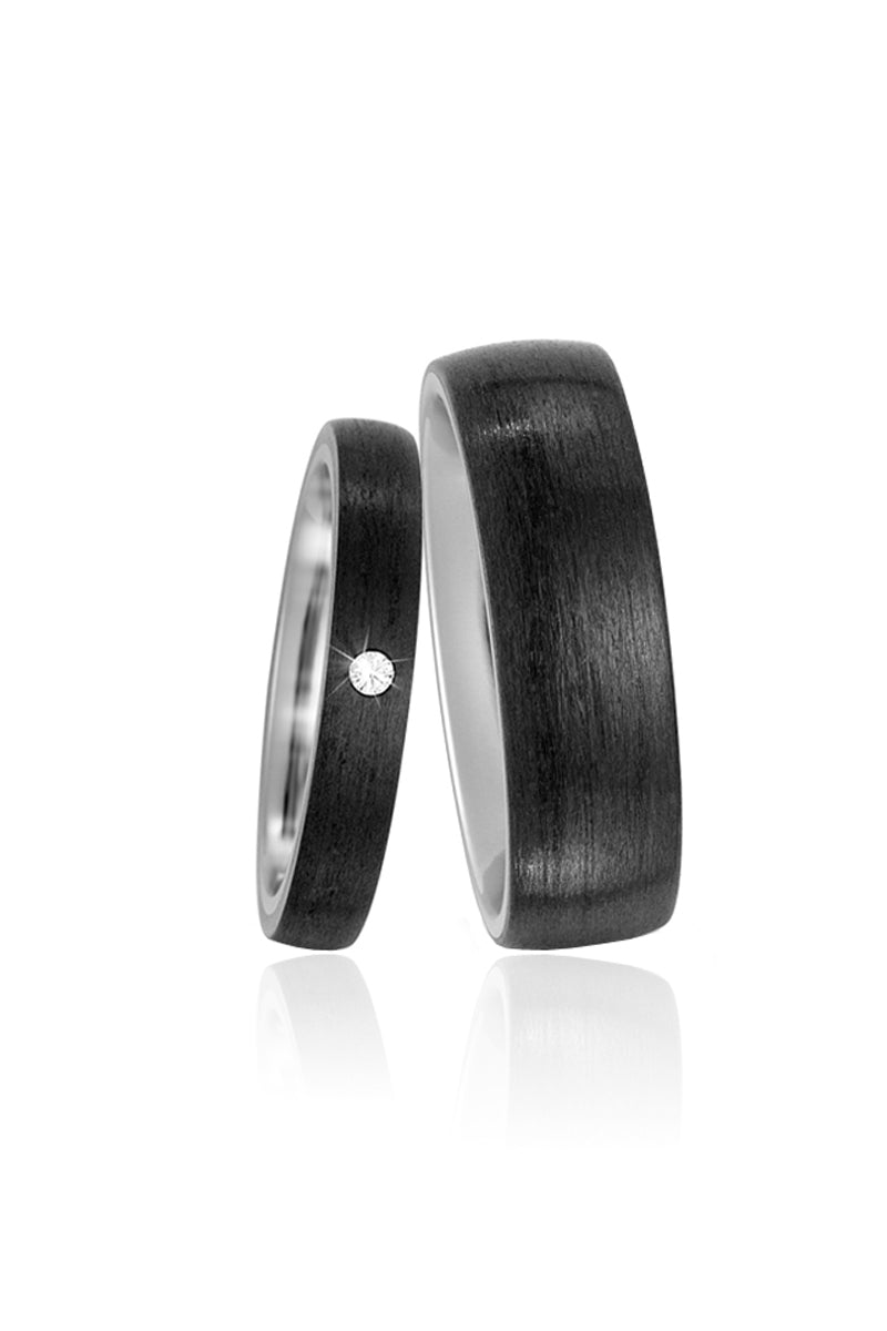 Black Velvet Wedding Rings