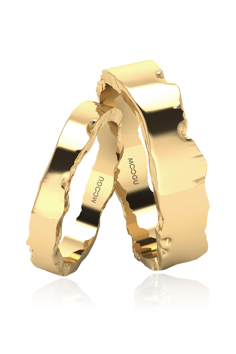 Terra Gold Wedding Rings