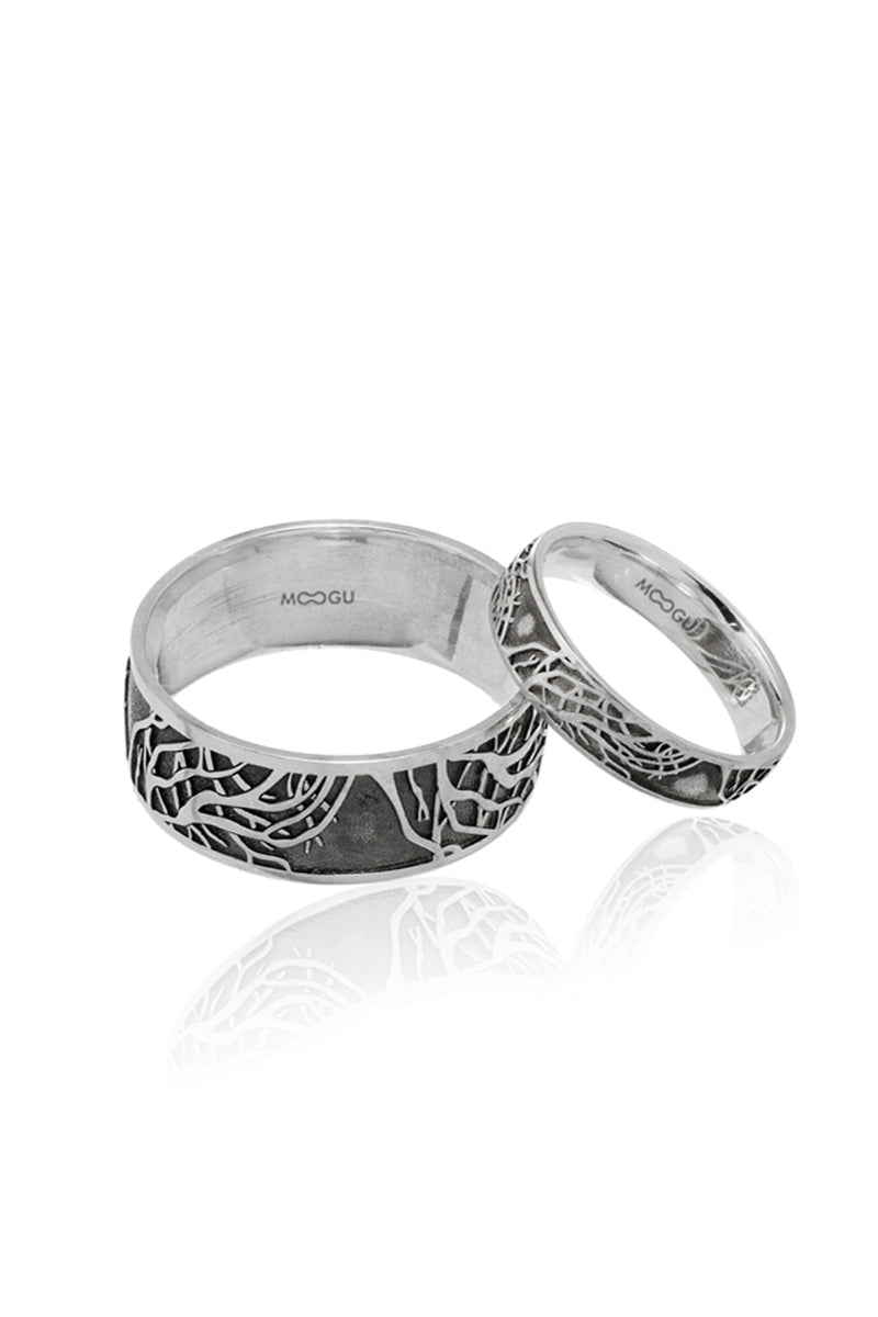 Tree of Life Gold Rings