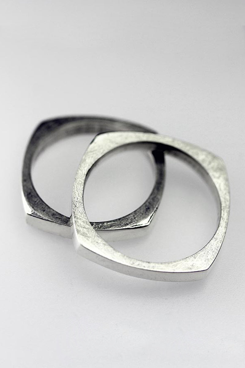 Square Gold Rings