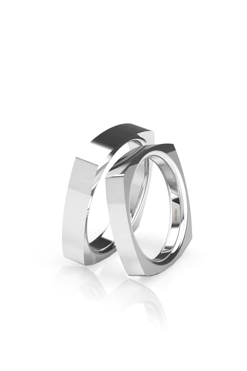 Square Gold Rings