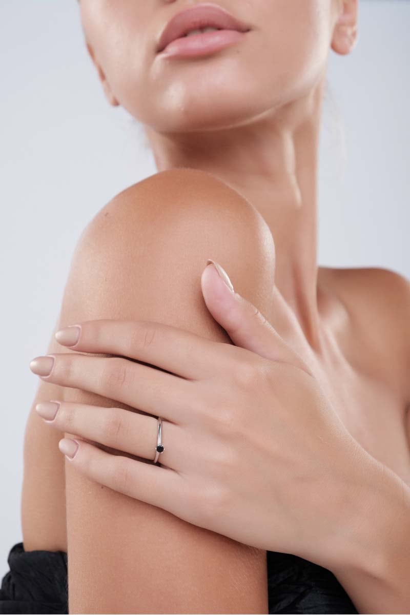 Inel de logodna Green Solitaire