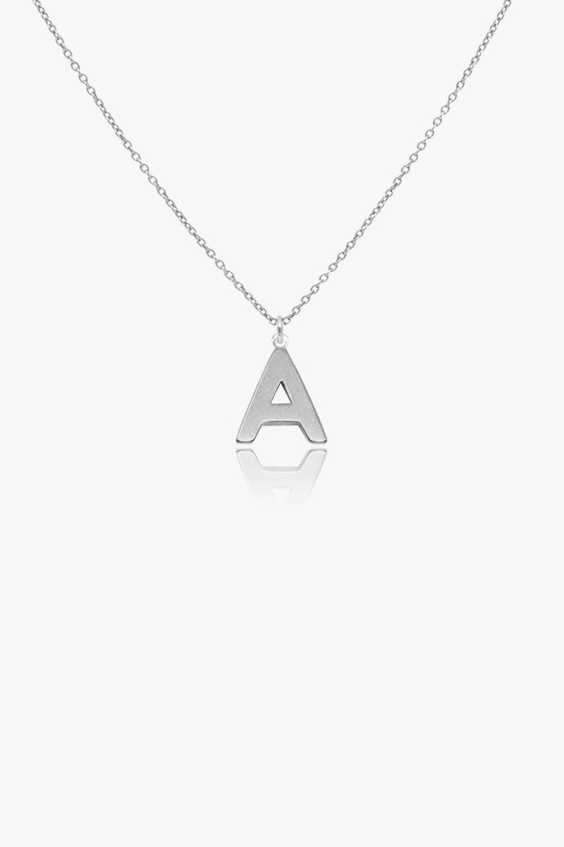 Silver Letter Necklace