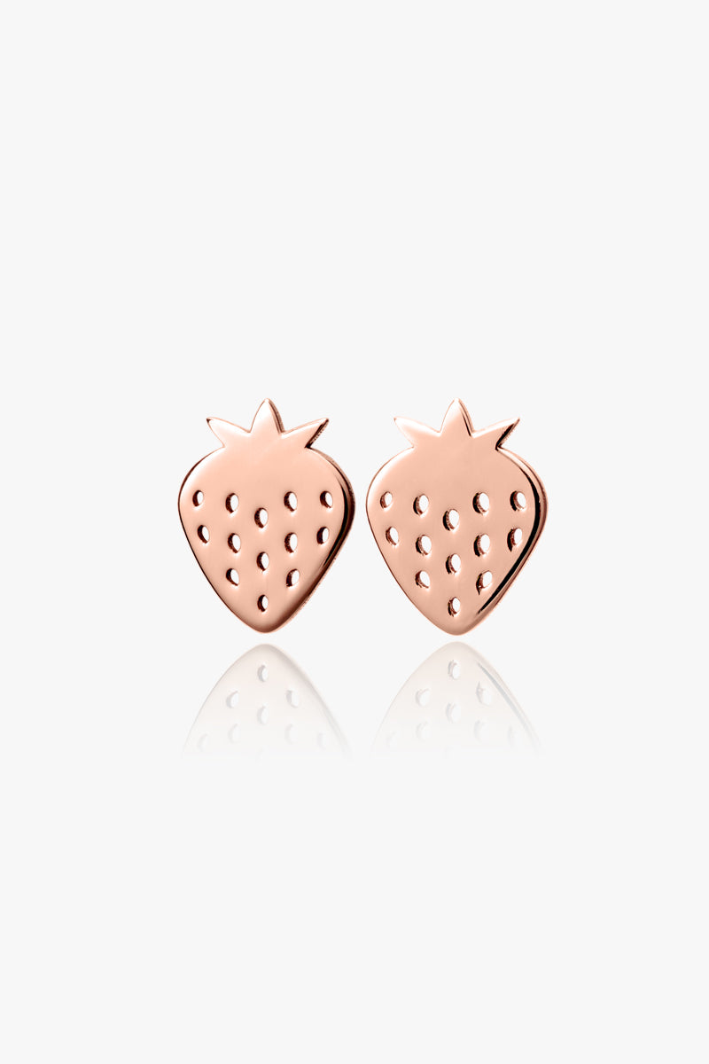 Sweet Strawberries Earrings for Kids