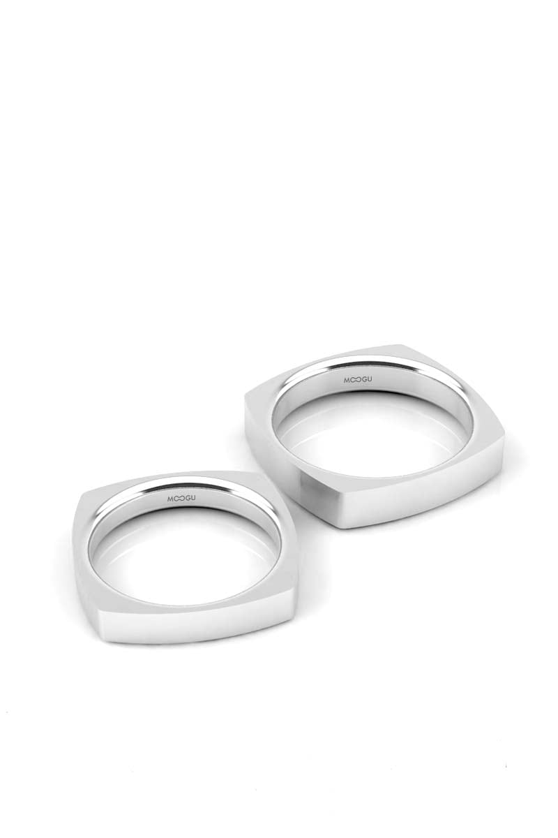 Square Gold Rings