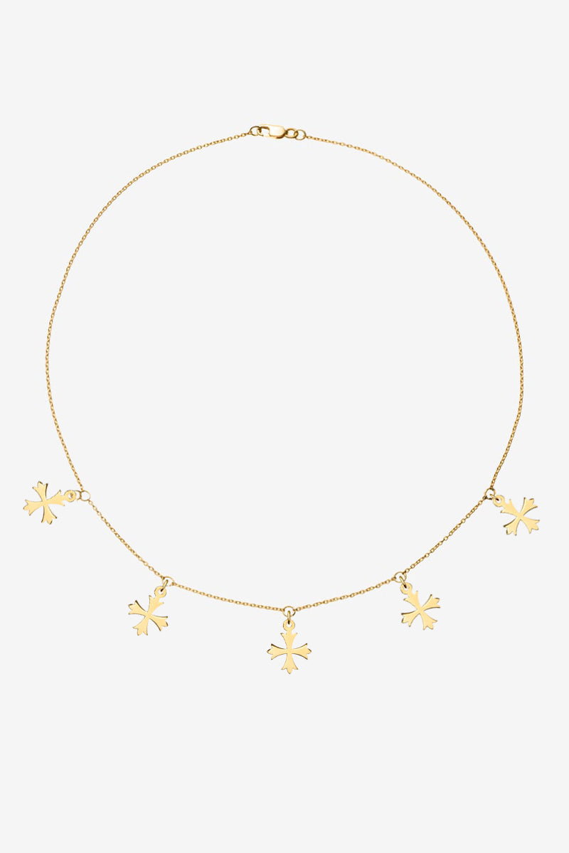 Choker Necklace Crosses