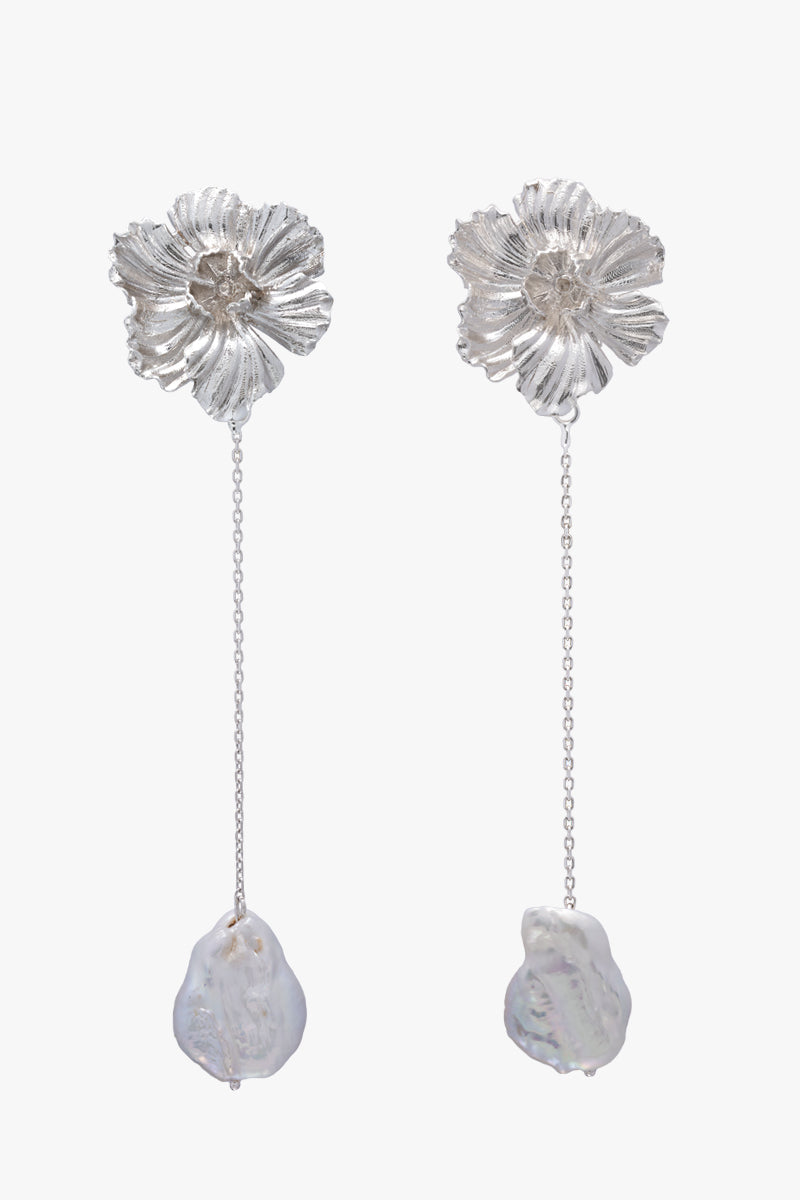 Cercei Flower Pearl