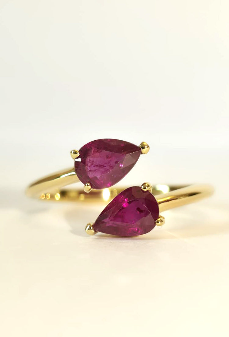 Inel Ruby Duet