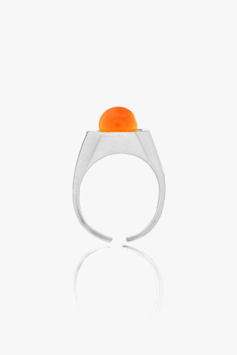  Neon Pearl Signet Ring