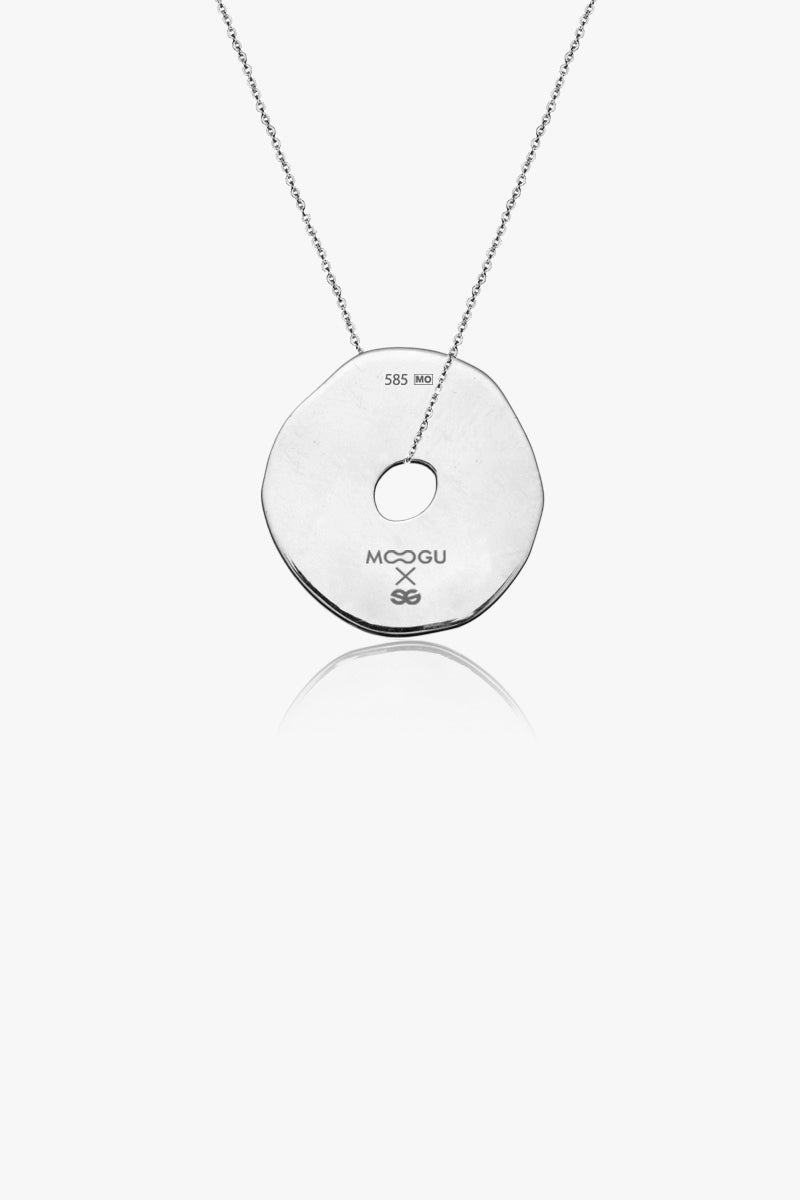  I Am Happiness Silver Necklace