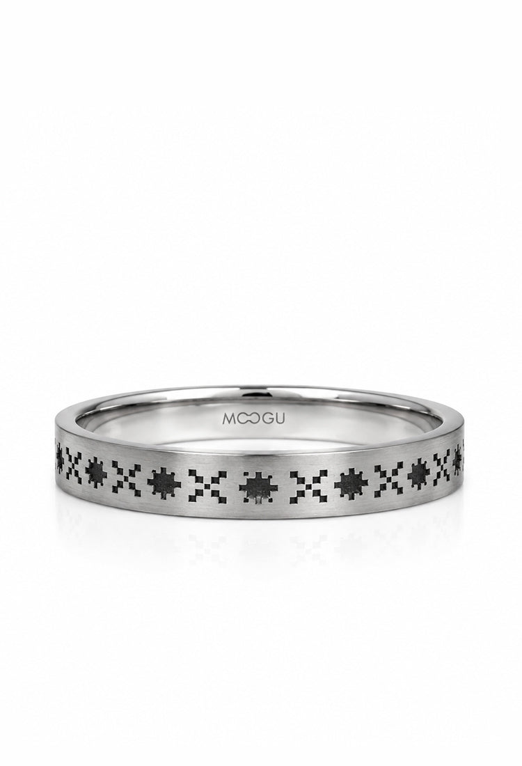 Verigheta din aur 14k Simbols, 3mm, design unic, lucrată manual, colecția MOOGU