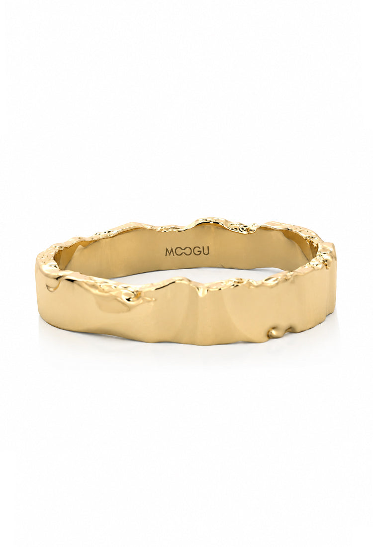 Verigheta din aur 14k Terra Gold, 4mm, design unic, lucrată manual, colecția MOOGU
