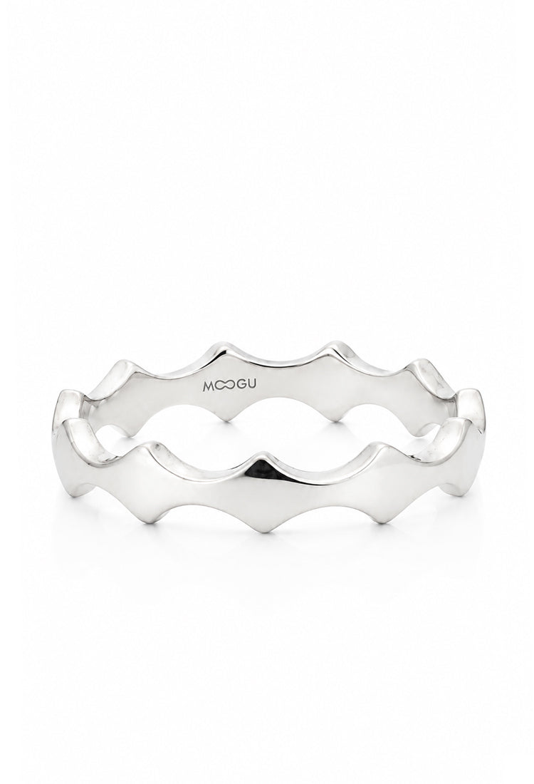 Verigheta din aur 14k Column, 3mm, design unic, lucrată manual, colecția MOOGU