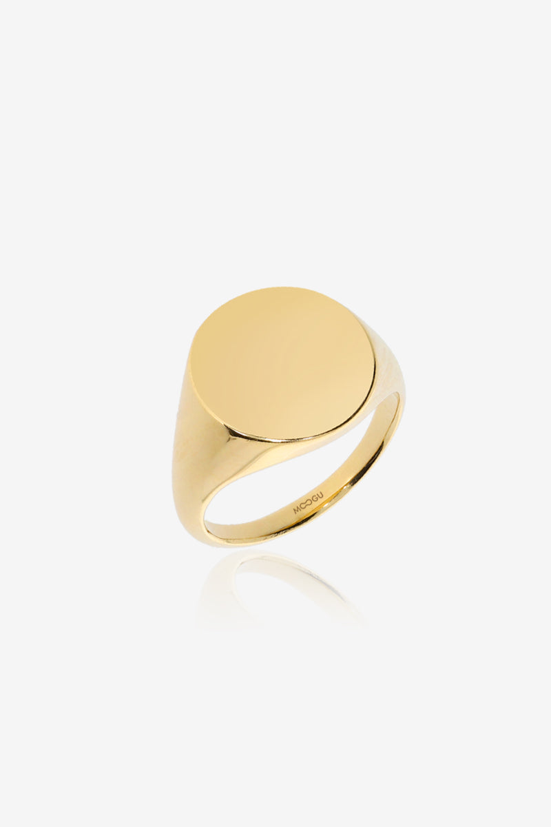 Round Signet Ring