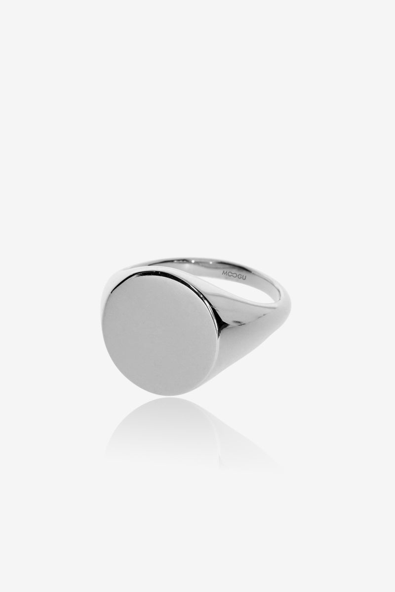 Inel Round Signet Argint