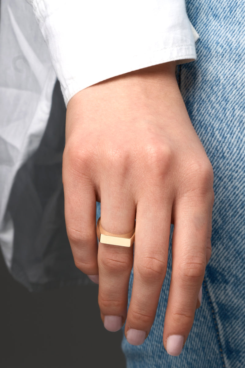 Baguette Signet Ring