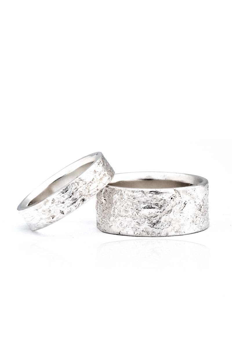 Mountain Stone Wedding Bands