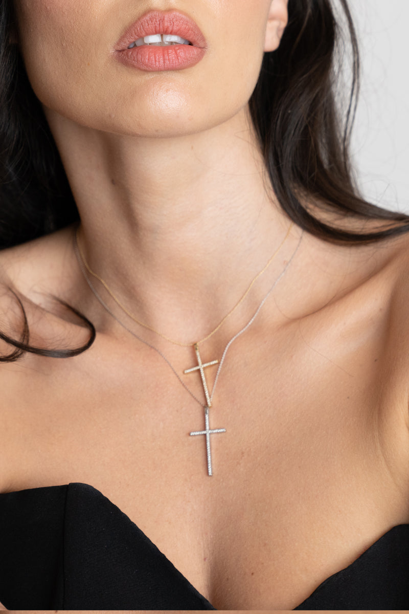 Diamond Cross Necklace/Pendant