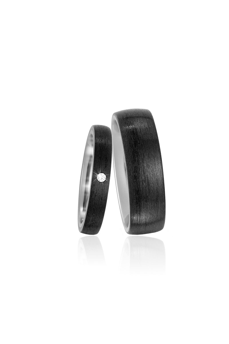 Black Velvet Wedding Bands