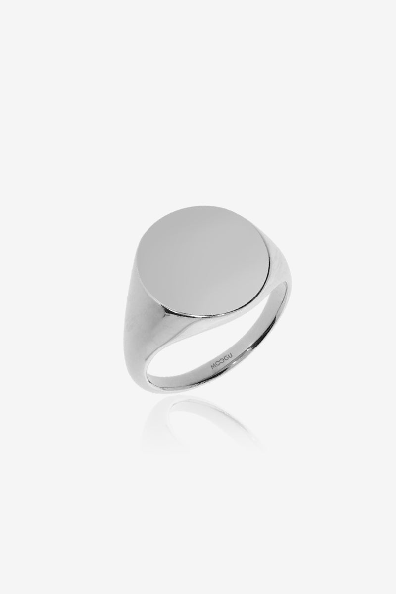 Inel Round Signet Argint