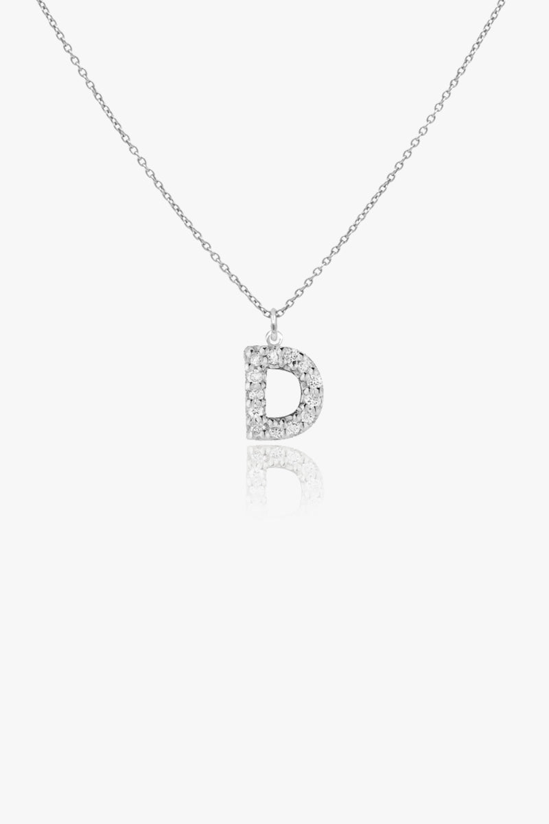 Diamond Letter Necklace/Pendant