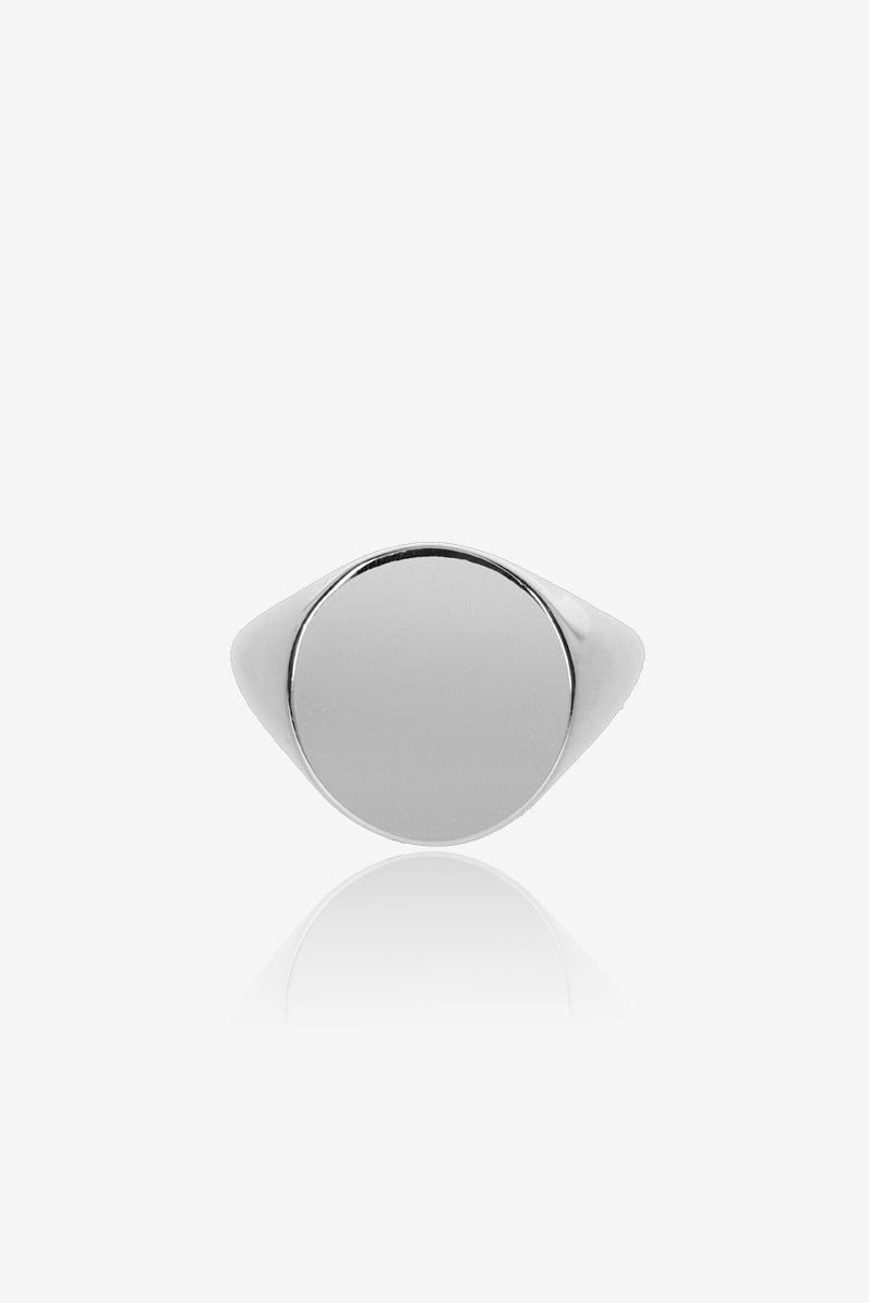Inel Round Signet Argint