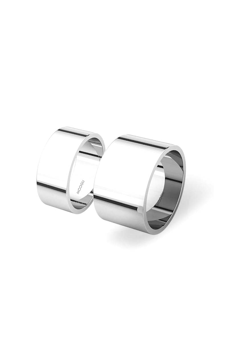 Simple Wide Form Wedding Bands
